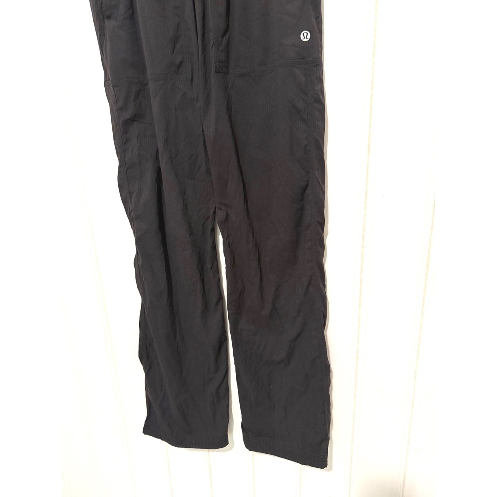 Lululemon Black Dance Studio Pants Mid Rise Relaxed Fit Drawstring Size 2 - Picture 3 of 9